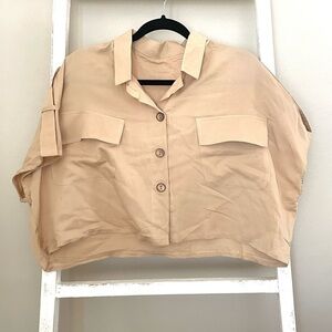 SHEIN dazy solid button up jacket​​​​​​